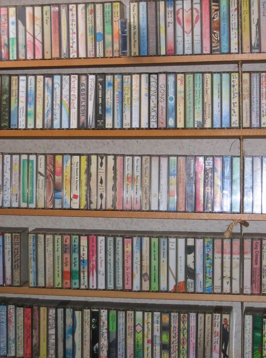 Some of my cassette tapes in May 2004