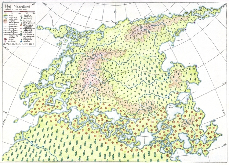 kaart van het Noordland