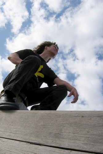 myself at the beach in Eastbourne