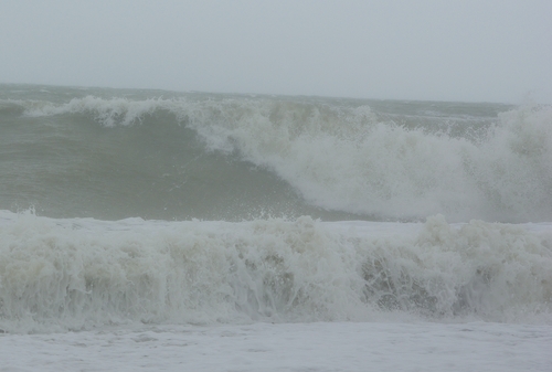 the sea near our camping