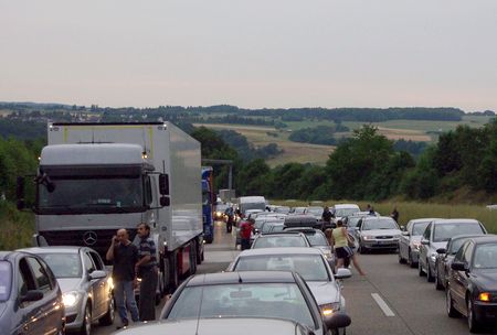 traffic jam in Germany