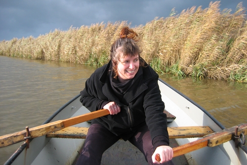 Laura rowing