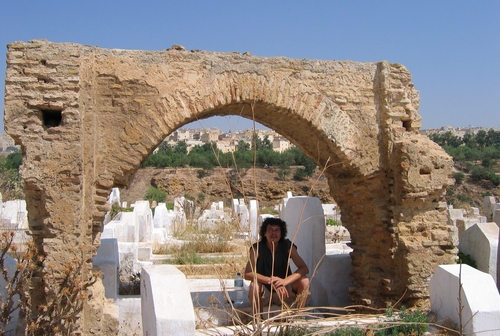 at the cemetary