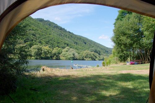 the Moselle from the tent