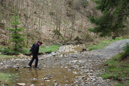 Laura crosses the river