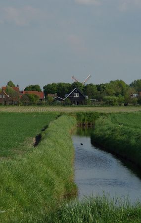 Wissenkerke met molen